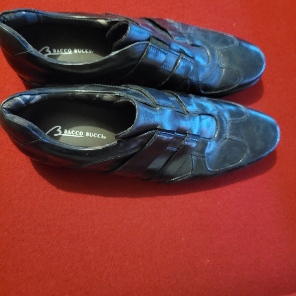 Bacco Bucci Men's Black Leather Shoes - Picture 2 of 6